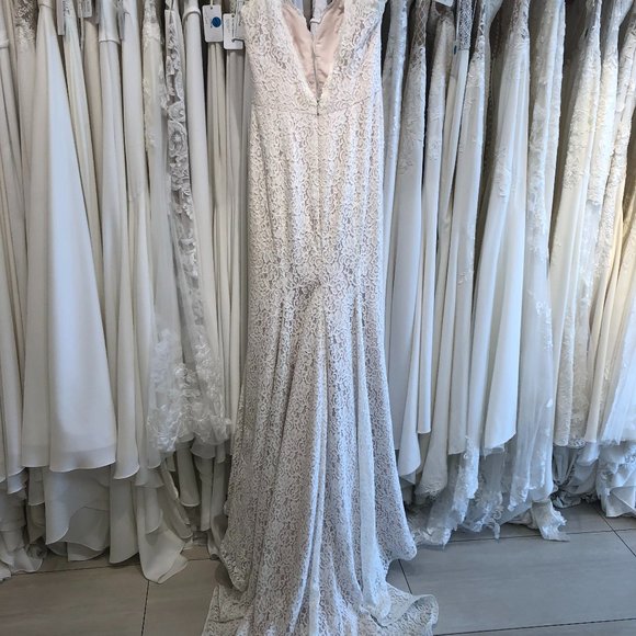 Natural/Latte, lace, fit and flare - Picture 4 of 5